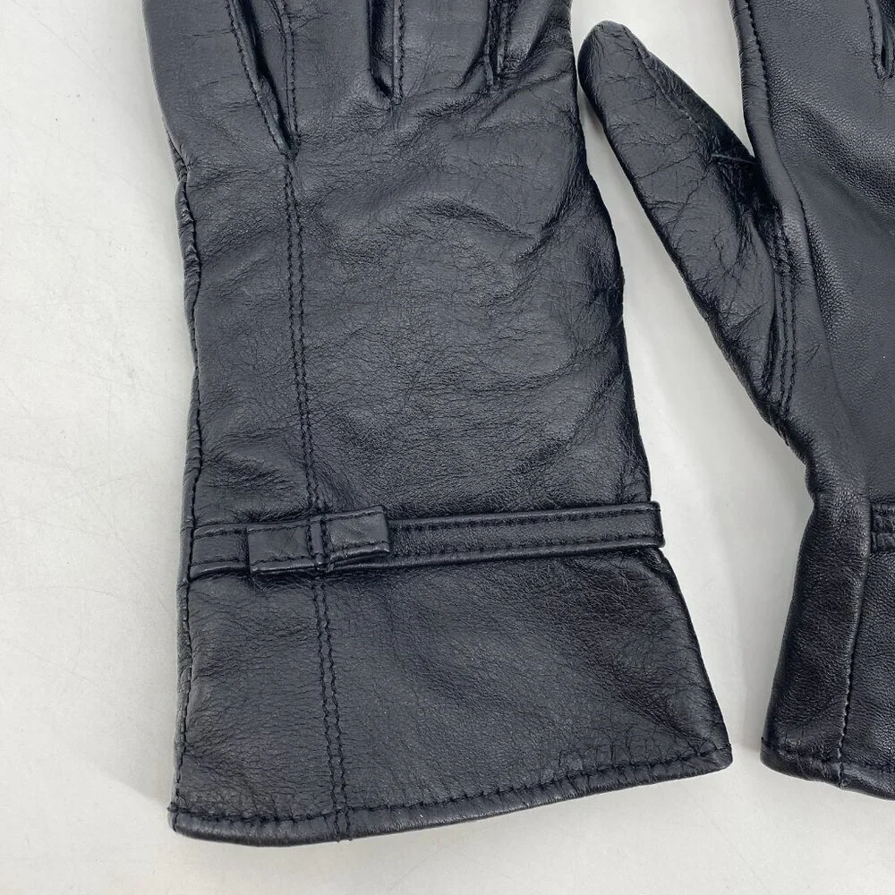 Genuine Leather Gloves Women’s Size 8.5 Black